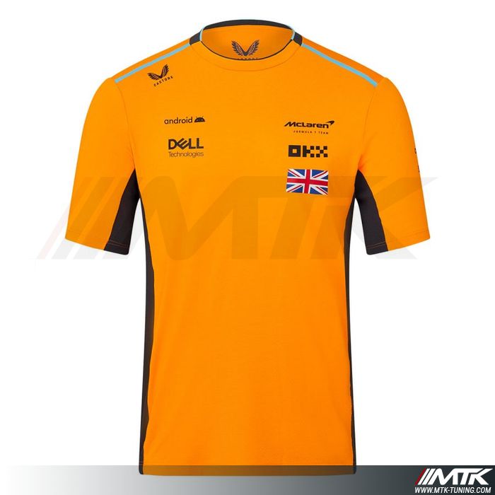 T-Shirt Mclaren Team Replica Orange Homme