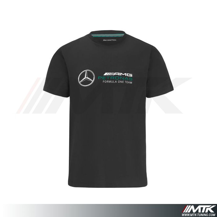 T-Shirt Mercedes Amg Logo Large Noir Homme