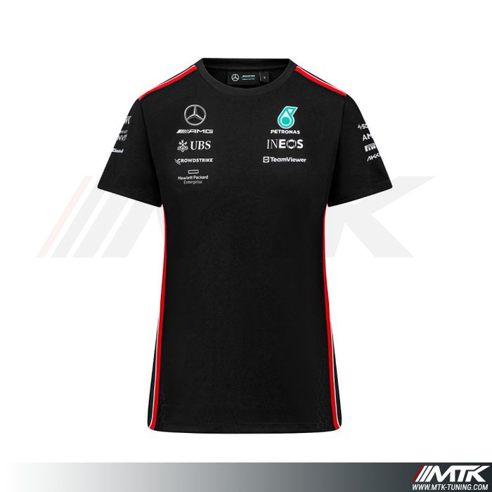 T-Shirt Mercedes Amg Driver Femme Noir
