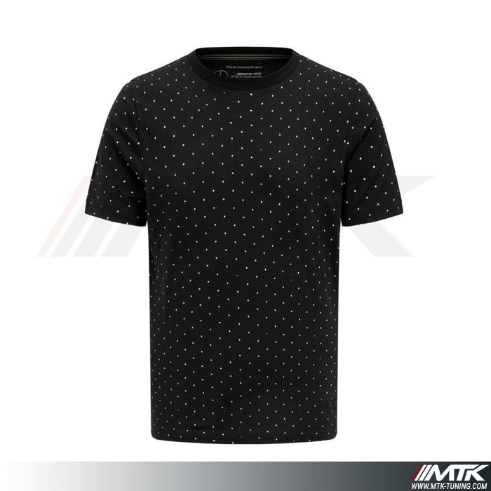 T-Shirt Mercedes Amg Polka Homme Noir