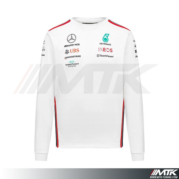 T-Shirt Ml Mercedes Amg Driver Homme Blanc