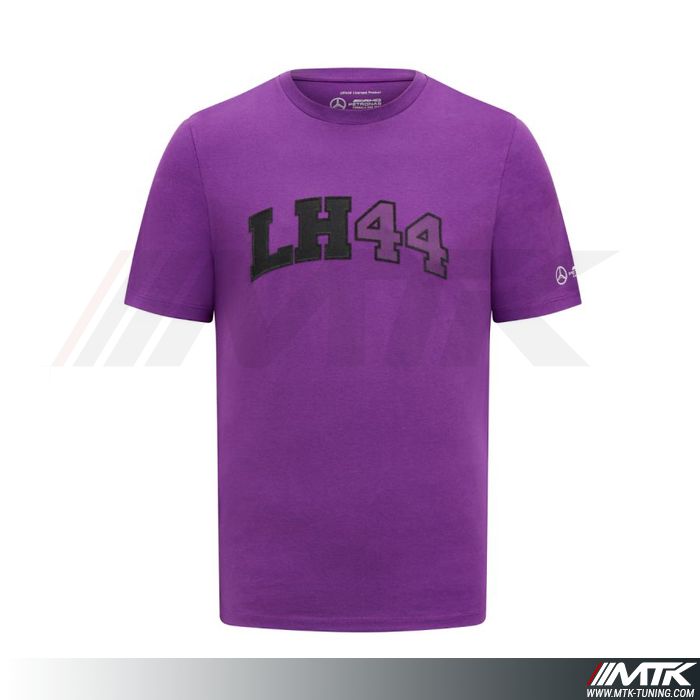 T-Shirt Mercedes Amg Lewis Hamilton Homme Violet