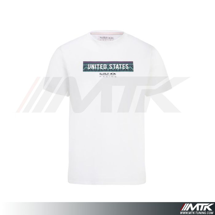 T-Shirt Red Bull Usa Blanc Homme