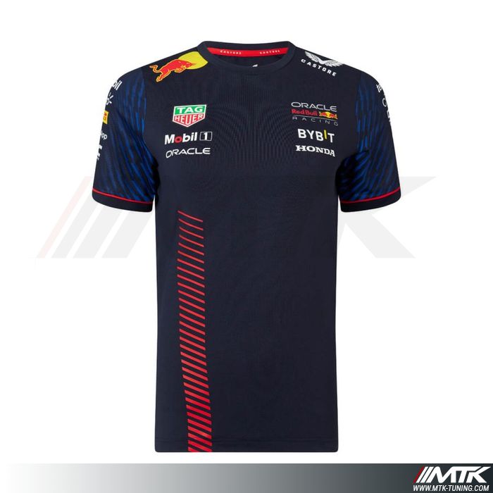 T-Shirt Red Bull Team Replica Bleu Femme