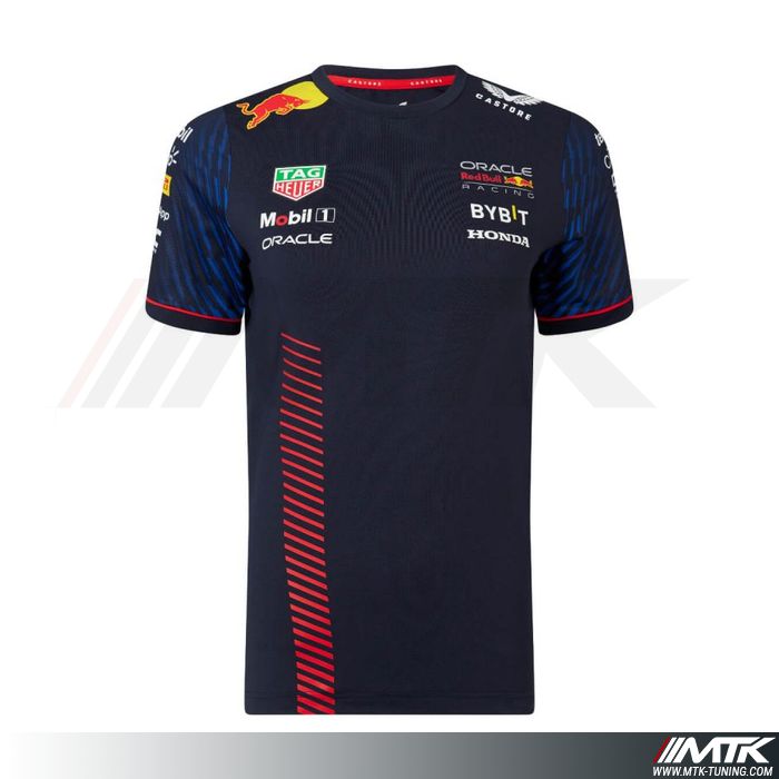 T-Shirt Red Bull Team Replica Bleu Femme