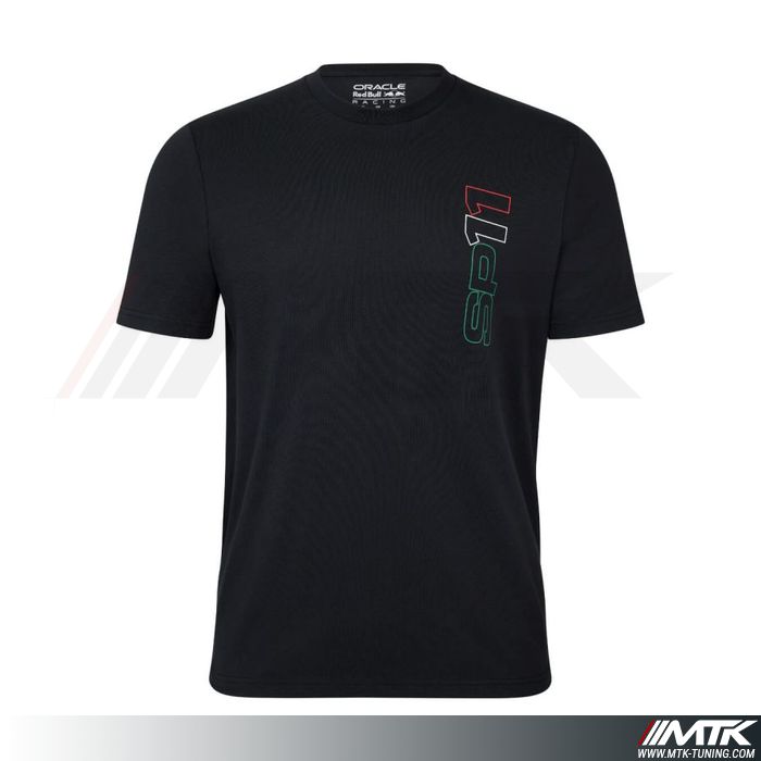 T-Shirt Red Bull Sergio Perez 11 Noir Homme