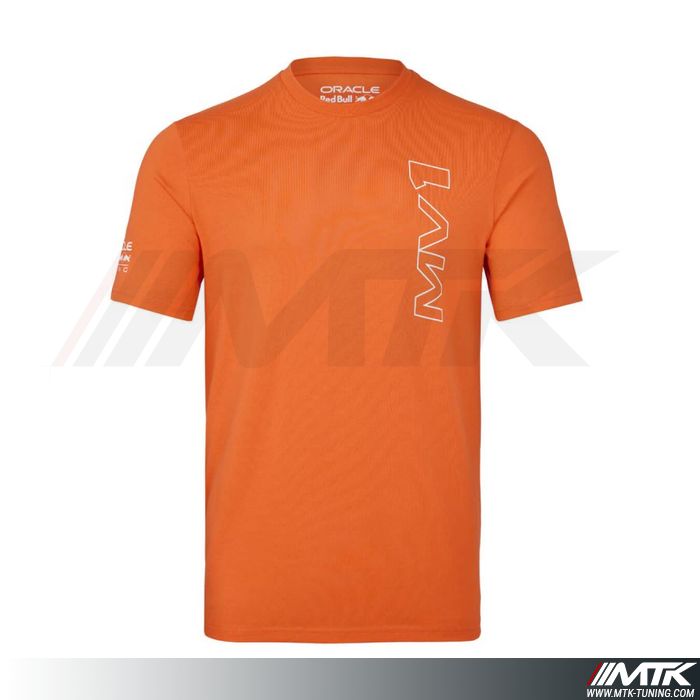 T-Shirt Red Bull Max Verstappen 1 Orange Homme