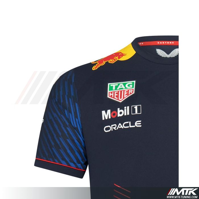 TShirt Red Bull Team Replica Bleu Homme