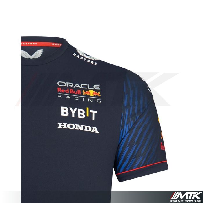 TShirt Red Bull Team Replica Bleu Homme