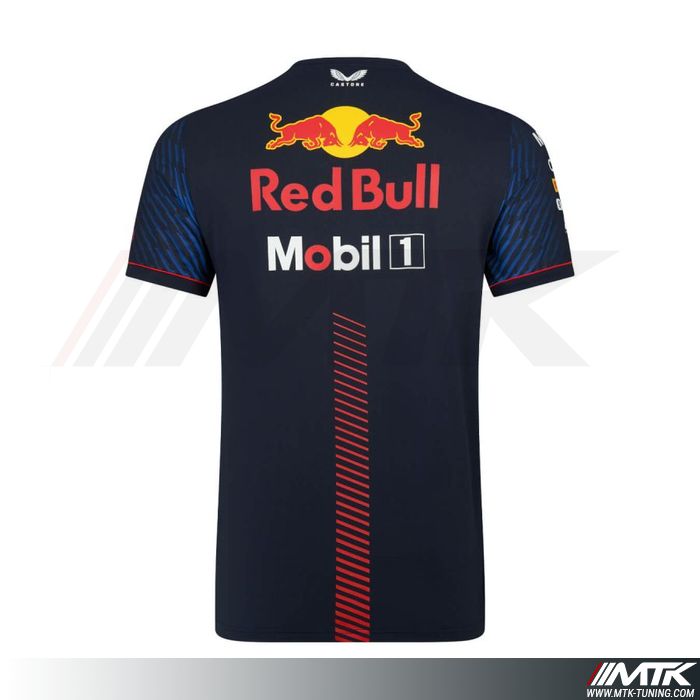 TShirt Red Bull Team Replica Bleu Homme
