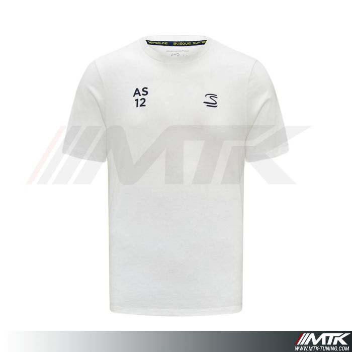 T-Shirt Ayrton Senna Seasonal Graphique Homme Blanc