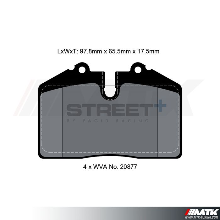 Plaquettes Pagid Street Plus T8002SP2001