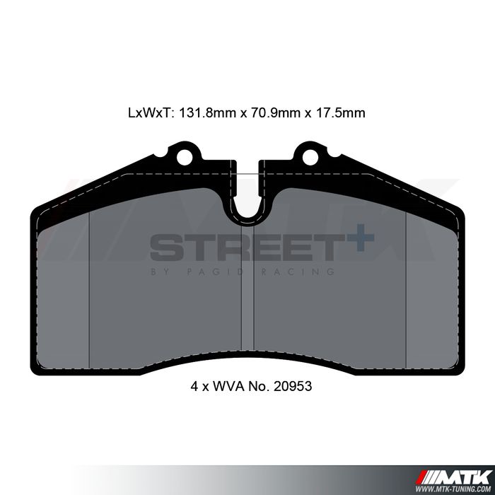 Plaquettes Pagid Street Plus T8003SP2001