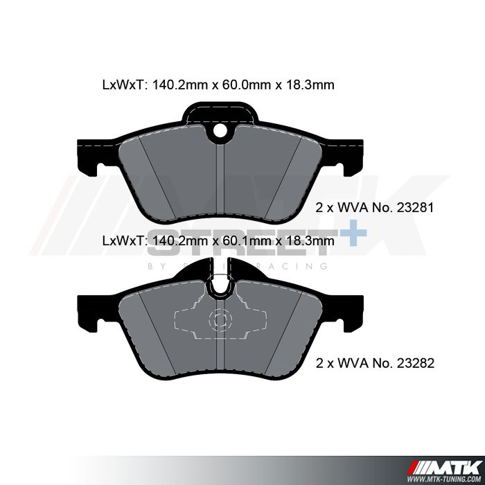 Plaquettes Pagid Street Plus T8020SP2001