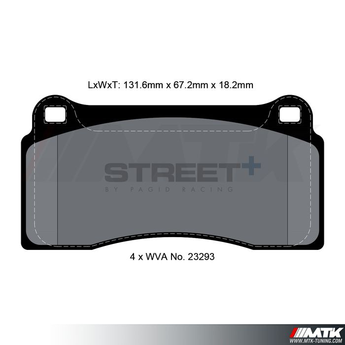 Plaquettes Pagid Street Plus T8021SP2001