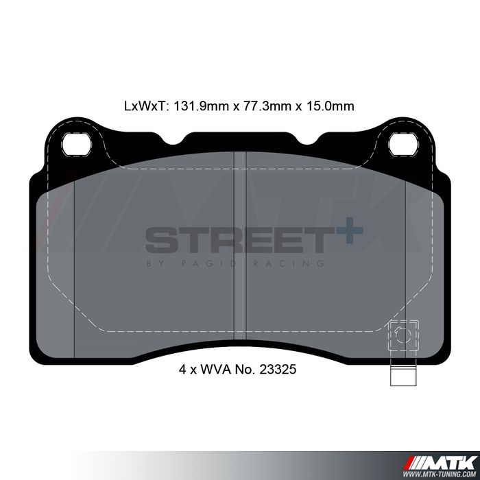 Plaquettes Pagid Street Plus T8026SP2001