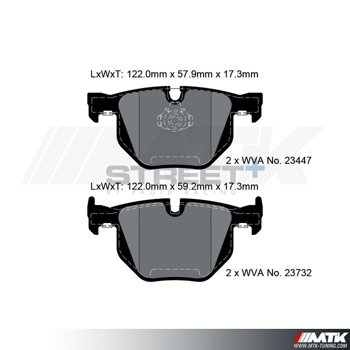 Plaquettes Pagid Street Plus T8031SP2001