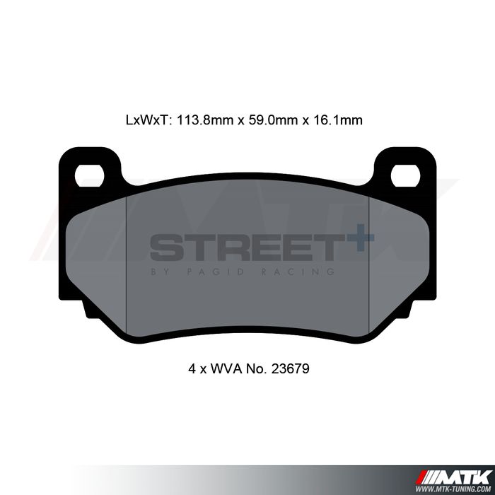 Plaquettes Pagid Street Plus T8035SP2001