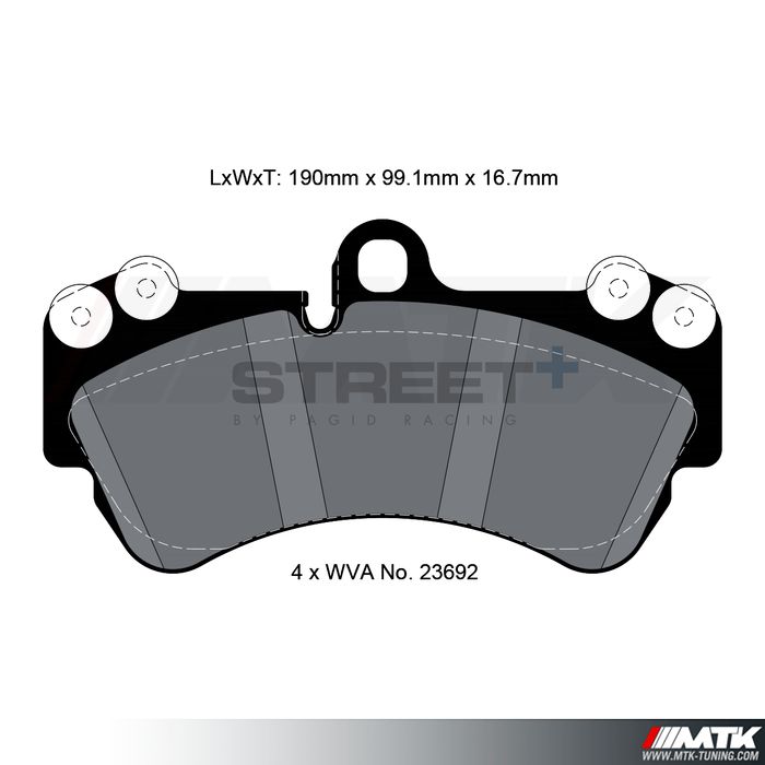 Plaquettes Pagid Street Plus T8037SP2001