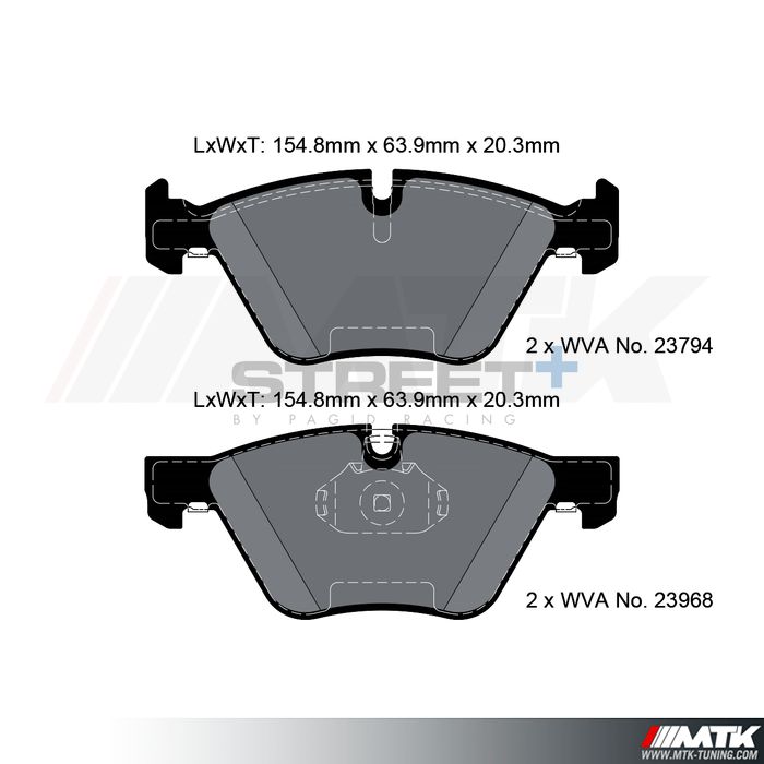 Plaquettes Pagid Street Plus T8045SP2001