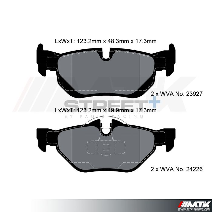 Plaquettes Pagid Street Plus T8051SP2001