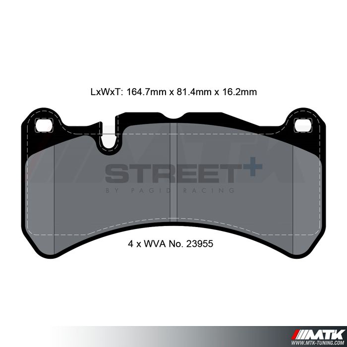 Plaquettes Pagid Street Plus T8052SP2001