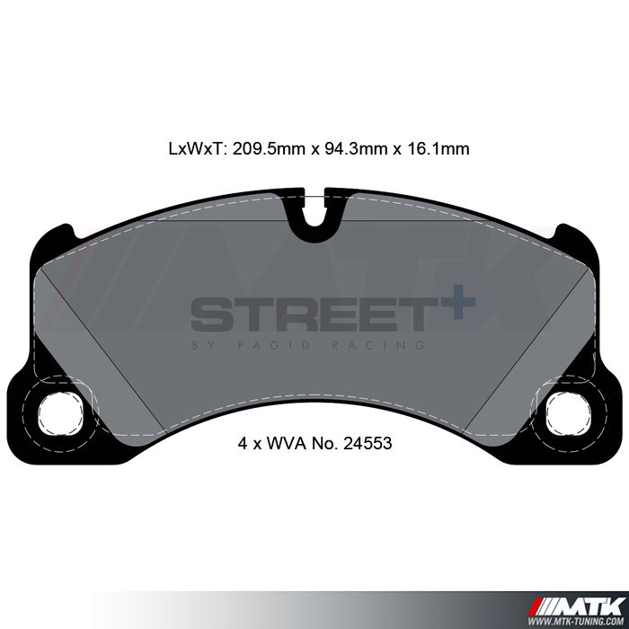 Plaquettes Pagid Street Plus T8077SP2001