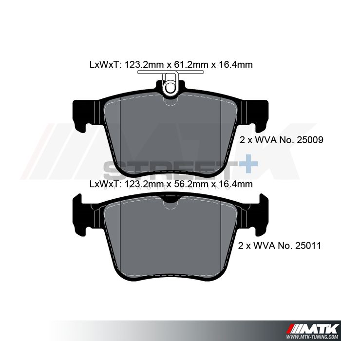 Plaquettes Pagid Street Plus T8102SP2001