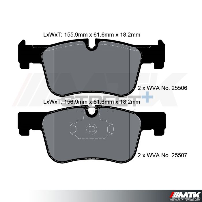 Plaquettes Pagid Street Plus T8119SP2001