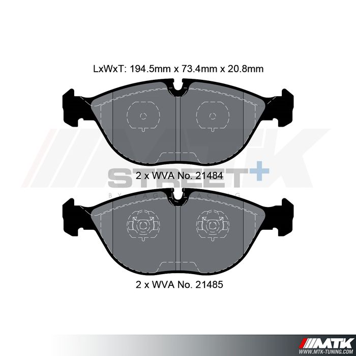 Plaquettes Pagid Street Plus T8156SP2001