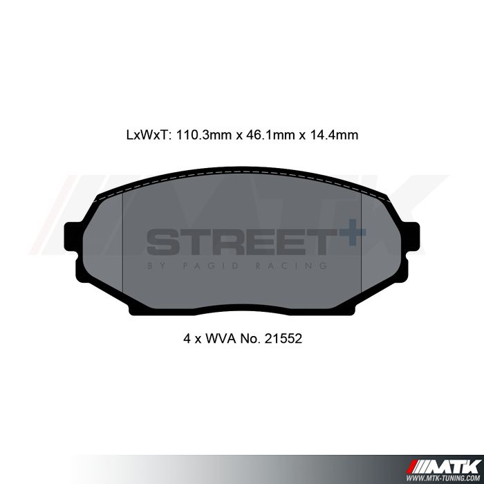 Plaquettes Pagid Street Plus T8157SP2001