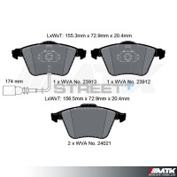 Plaquettes Pagid Street Plus T8048SP2001