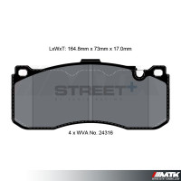 Plaquettes Pagid Street Plus T8068SP2001