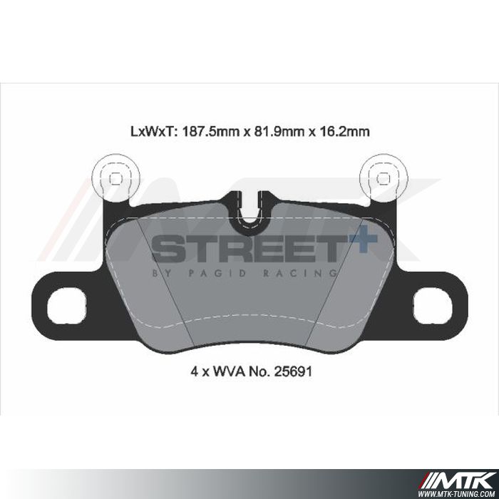 Plaquettes Pagid Street Plus T8375SP2001