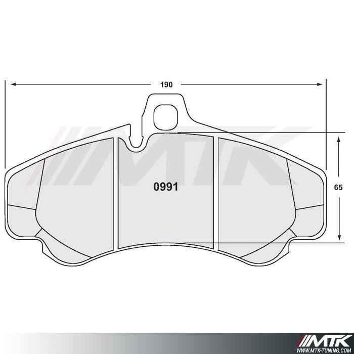 Plaquettes Avant PFC 08 Porsche 997 GT3