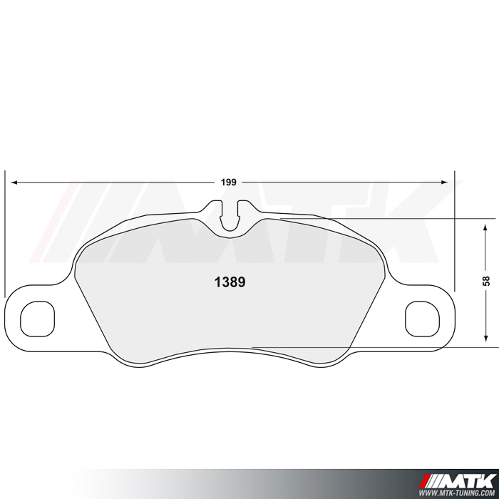 Plaquettes AV PFC 08 Porsche Boxster 981