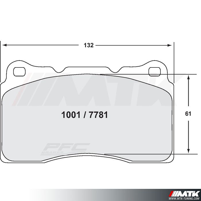 Plaquettes AV PFC 08 Renault Megane 3 RS