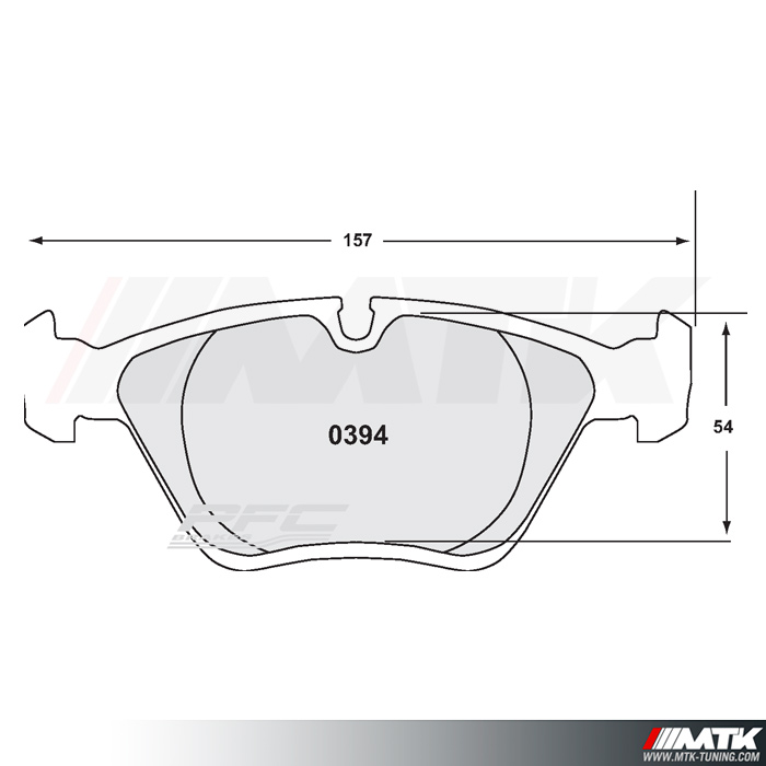 Plaquettes AV PFC Z-rated BMW M3 E36 E46