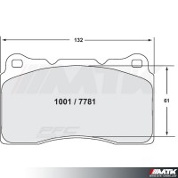 Plaquettes AV PFC Z-rated Audi RS3 8P