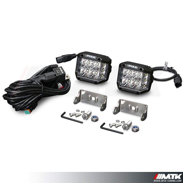 Phare LED Cube PIAA DK39 hybride auto 4x4 Moto Quad SSV