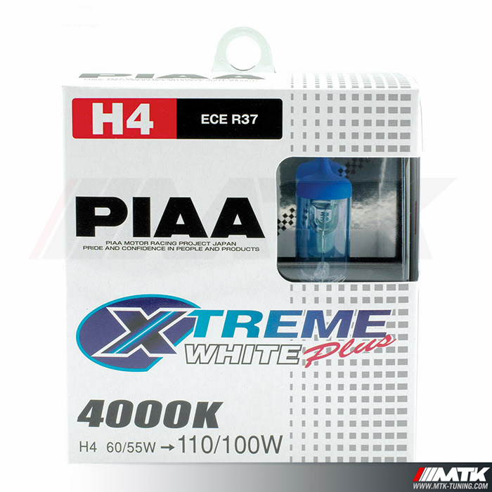 Ampoules PIAA H4 Xtreme white plus - 4000K