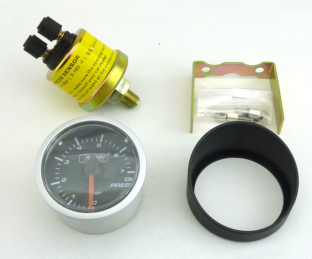 Manomètre pression huile Ø 52 mm Prosport