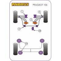 Silentblocs Powerflex Performance Peugeot 106