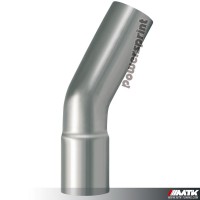 Coude d'échappement inox à 30°
