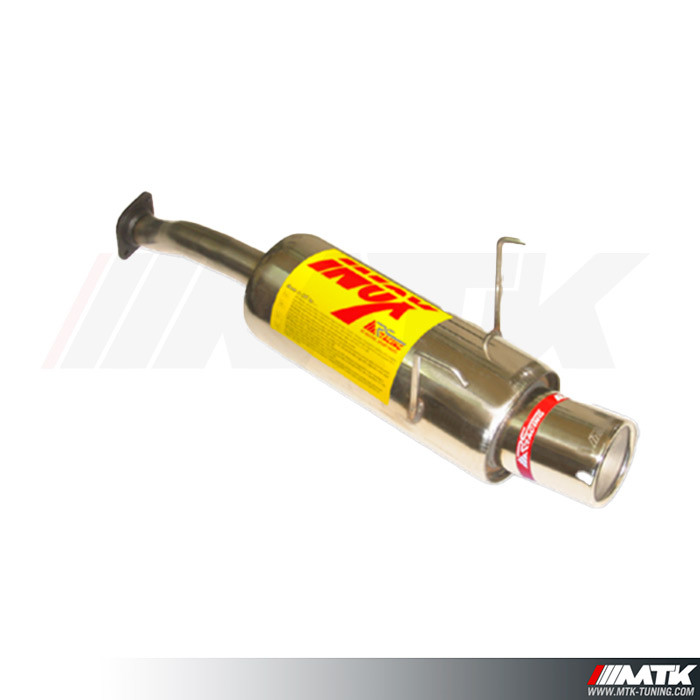 Enjoliveur échappement Ovale DTM Simoni Racing | Inox 118x70x160mm | Pour Look Sportif - Montage Universel