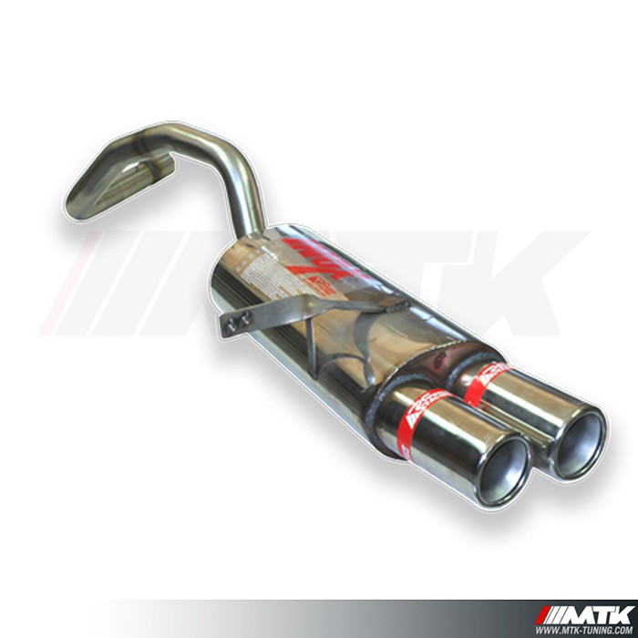 Silencieux Sport Simoni Racing Spa ESR654 Gatling - Échappement DTM Double Sortie Inox