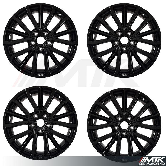 PACK DE 4 Jantes Trophy noire 7.5X18 Clio 4 RS