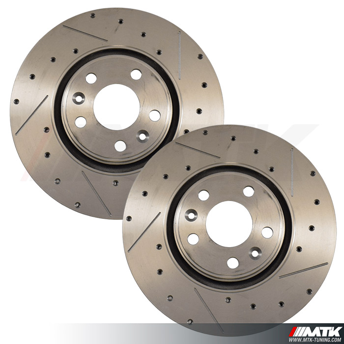 Disques de frein rainurés percés Renault Sport Clio 4 RS