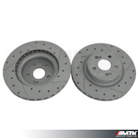 Disques de frein rainurés percés Renault Sport Clio 3 RS et Megane 2 RS