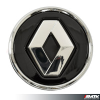 Cabochon Renault Noir Avec Cerclage Chrome